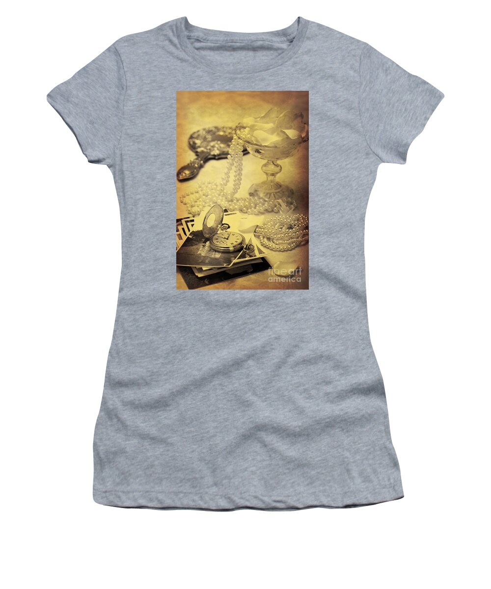Pocket Women's T-Shirt featuring the photograph Vintage Photographs by Amanda Elwell