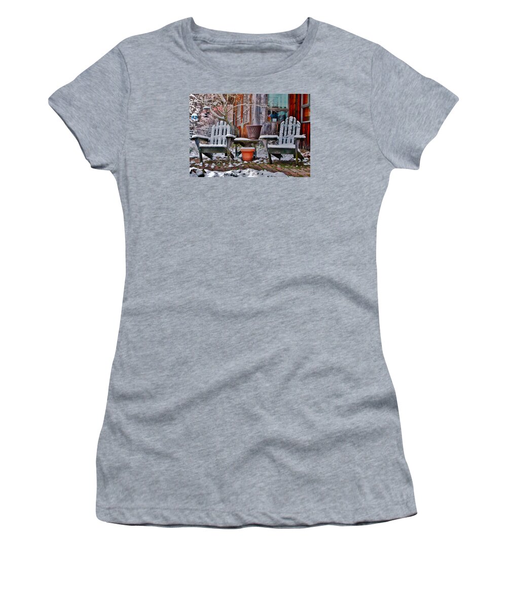 Winter Women's T-Shirt featuring the photograph Waiting for Spring by William Rockwell