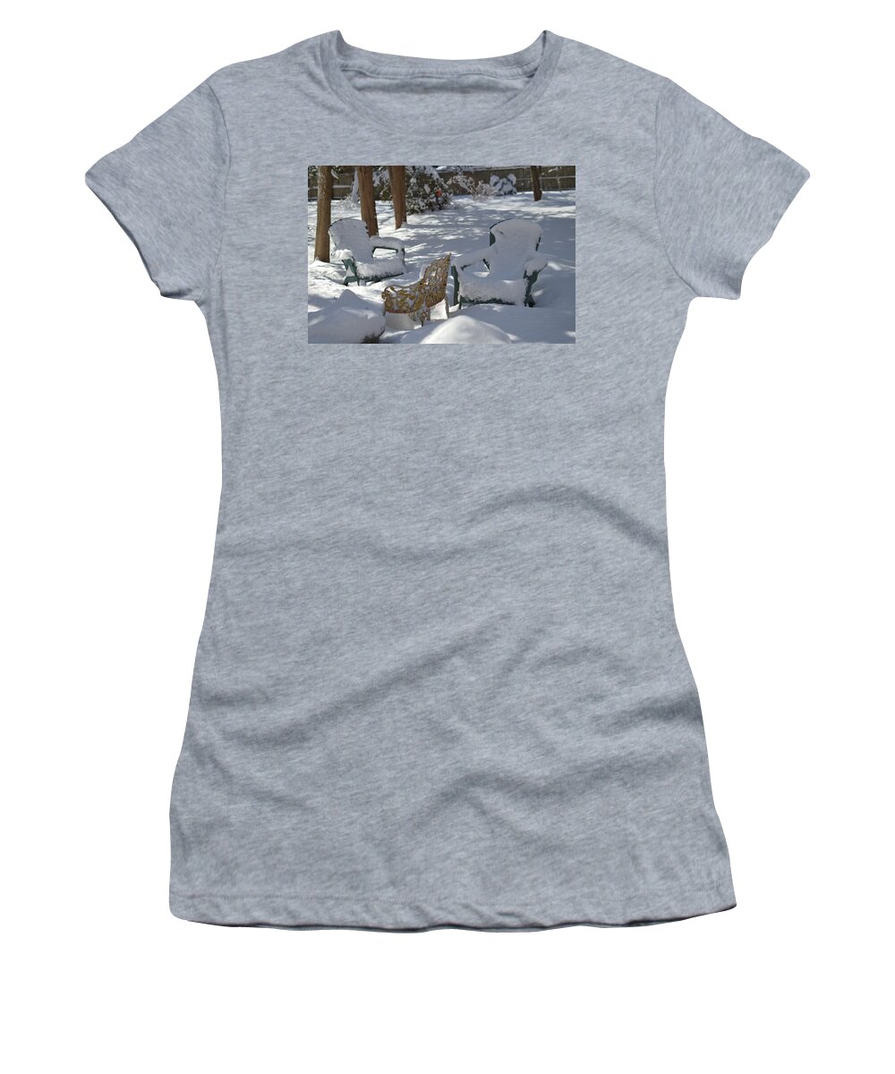  Winter Women's T-Shirt featuring the photograph Waiting for Summer by Stacie Siemsen