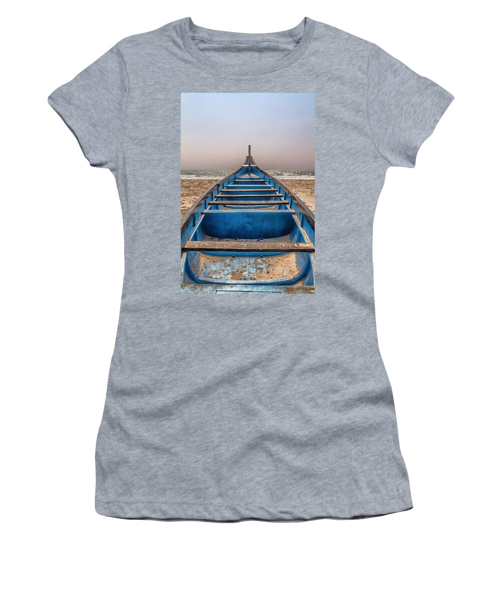 Abandoned Women's T-Shirt featuring the photograph Waiting For The Sun by Stelios Kleanthous