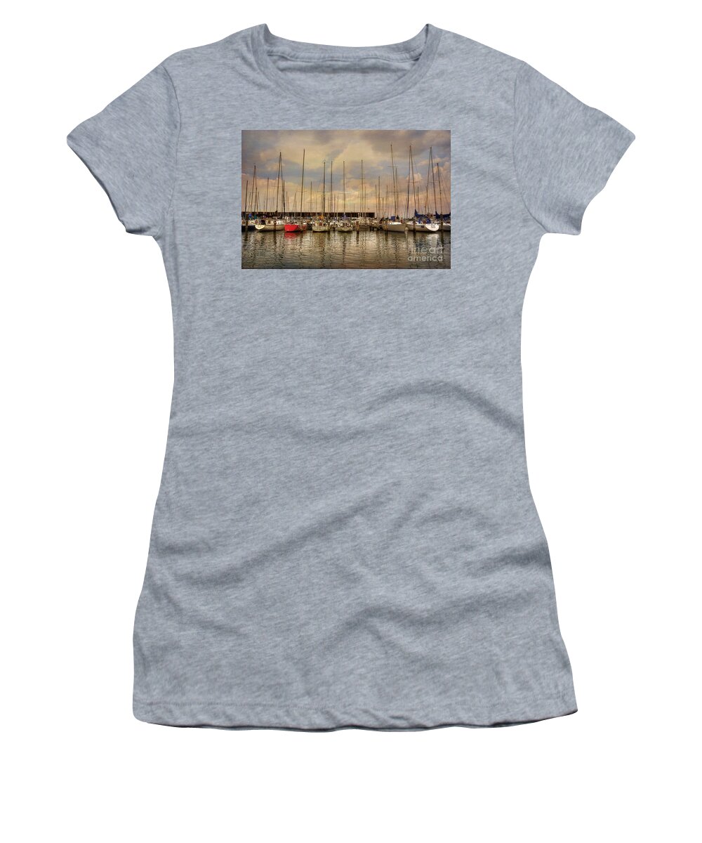 Boat Women's T-Shirt featuring the photograph Waiting For The Weekend by Lois Bryan