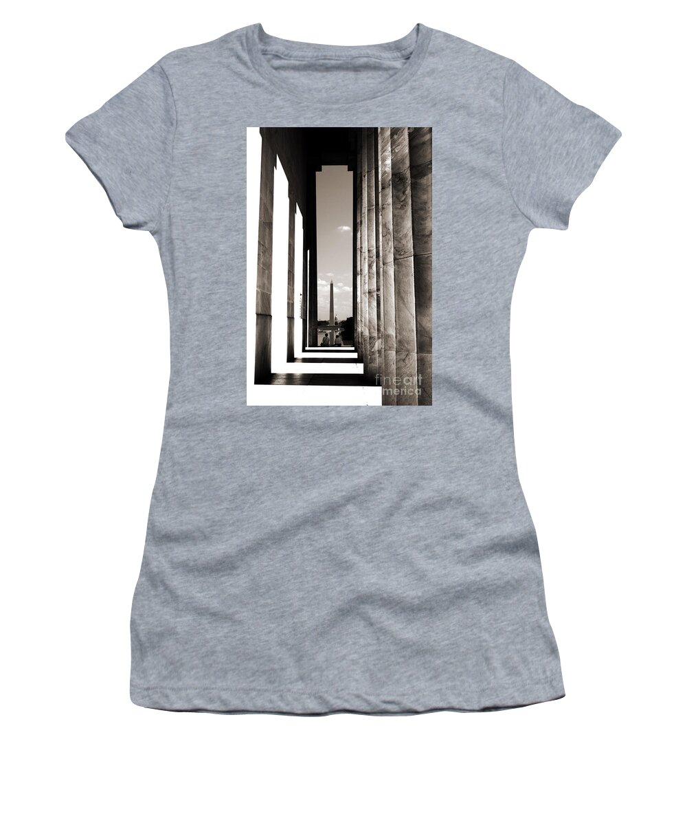Washington Women's T-Shirt featuring the photograph Washington Monument by Angela DeFrias