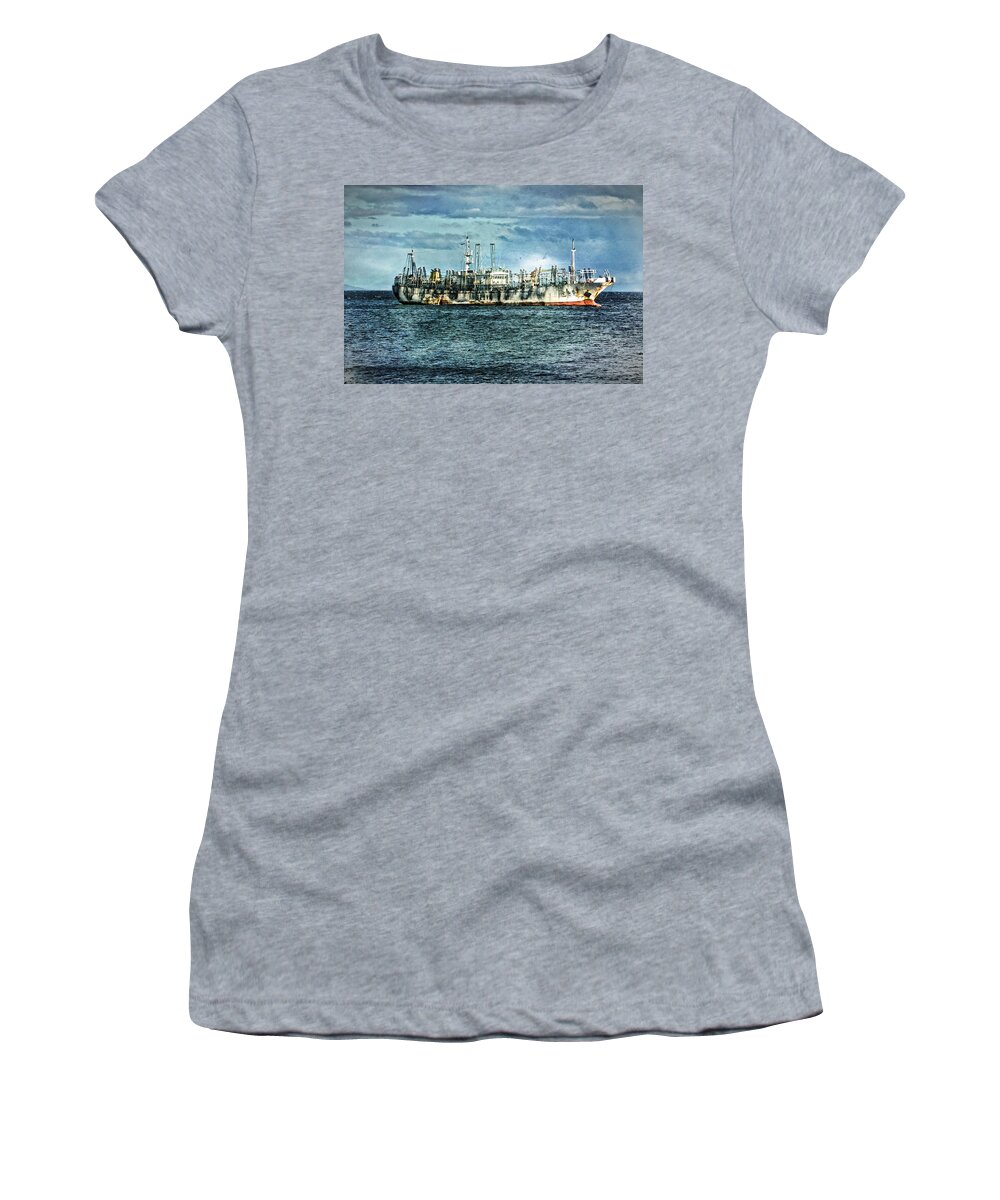 Drakes Passage Women's T-Shirt featuring the photograph Weathered Ship by Richard Gehlbach