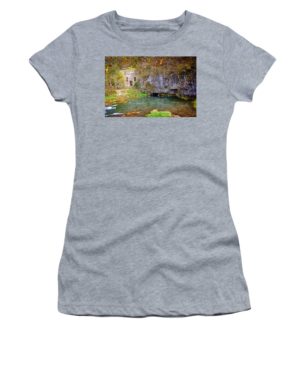 Welch Spring Women's T-Shirt featuring the photograph Welch Spring 1 by Marty Koch