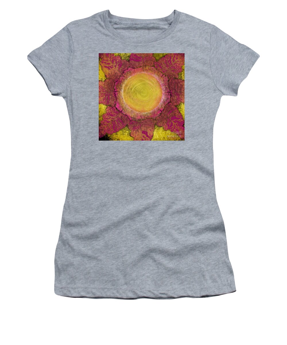 Sun Women's T-Shirt featuring the digital art What Kind of Sun IV by Carol Jacobs