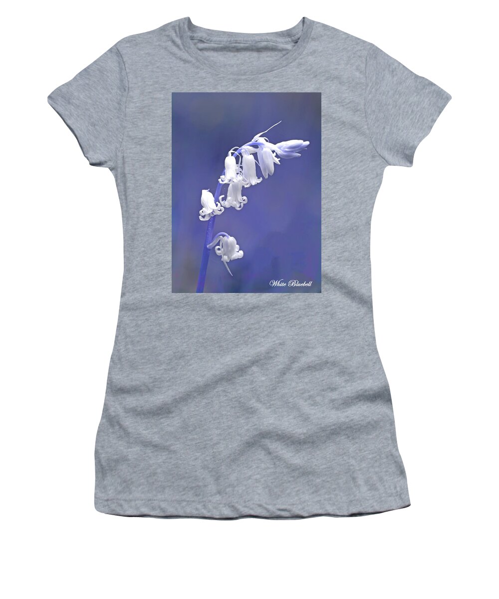Bluebell Women's T-Shirt featuring the photograph White Bluebell by David Birchall