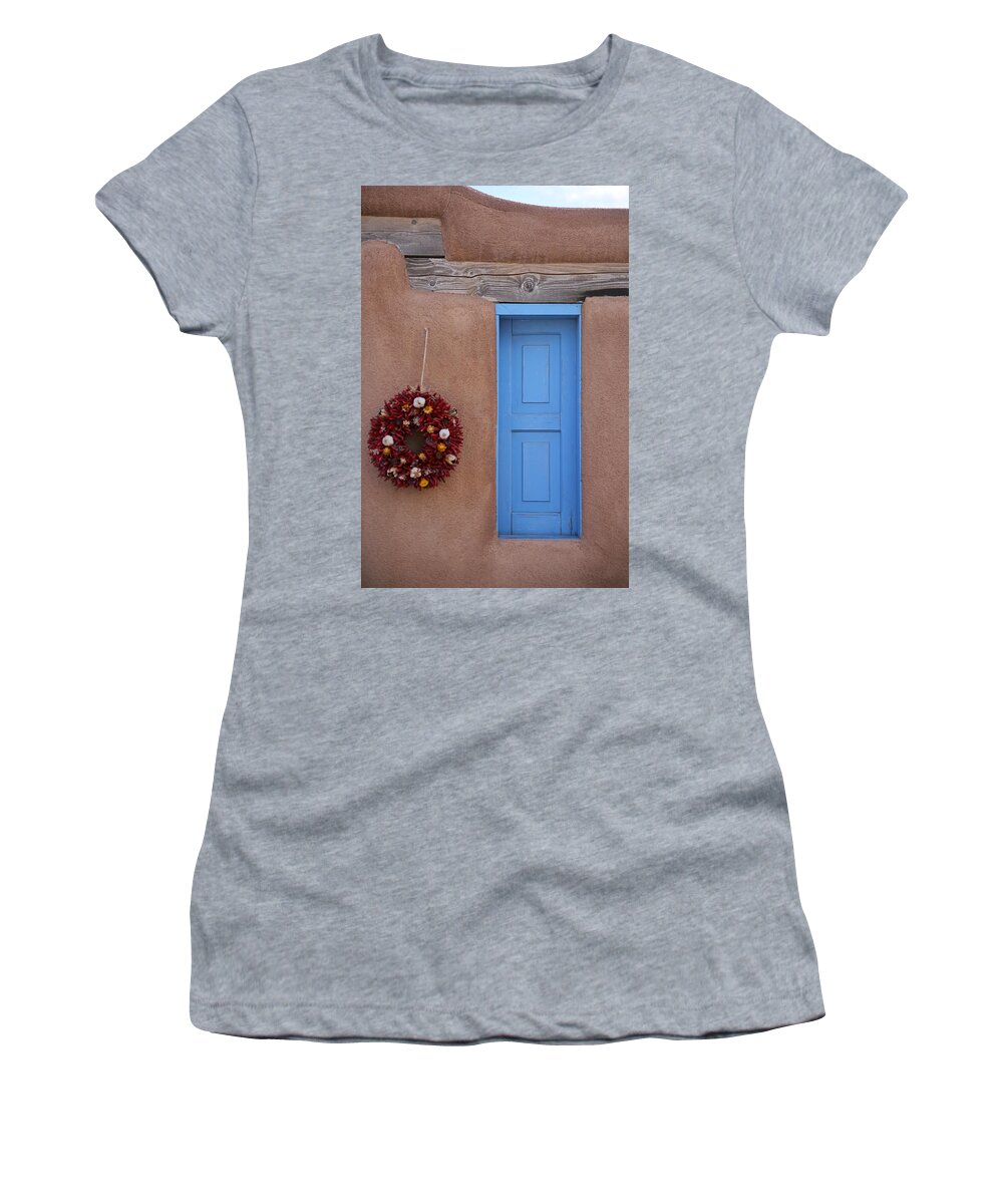 Adobe Women's T-Shirt featuring the photograph Window and Ristra by Lynn Sprowl