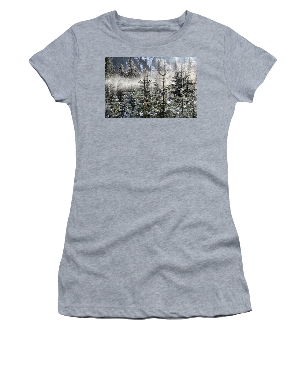 Mariola Bitner Women's T-Shirt featuring the photograph Winter Wonderland by Mariola Bitner