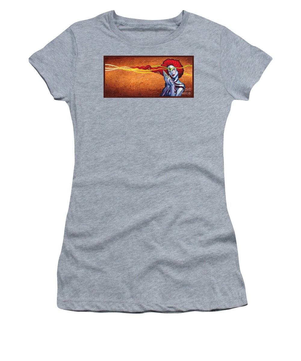 Woman Women's T-Shirt featuring the mixed media Wishful Ambition by Tony Koehl