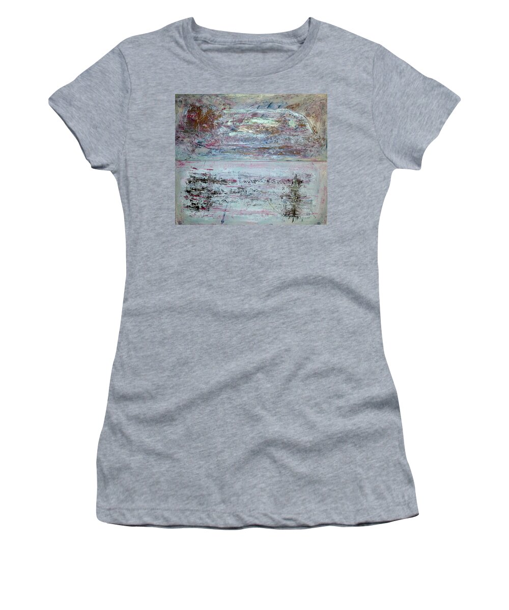 Abstract Painting Women's T-Shirt featuring the painting Z5 by KUNST MIT HERZ Art with heart
