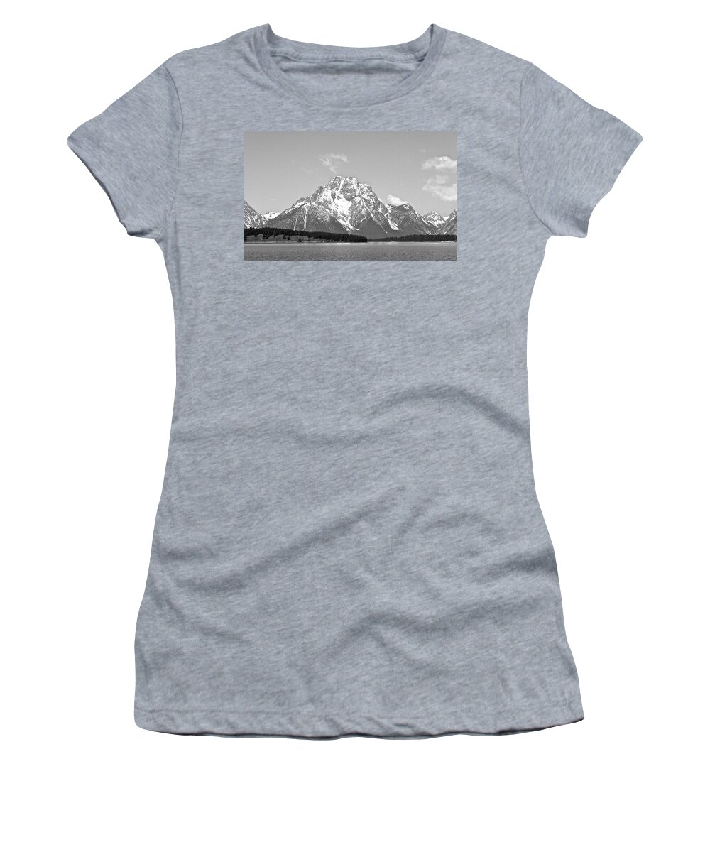 Mt. Moran Women's T-Shirt featuring the photograph Mt. Moran #1 by Eric Tressler