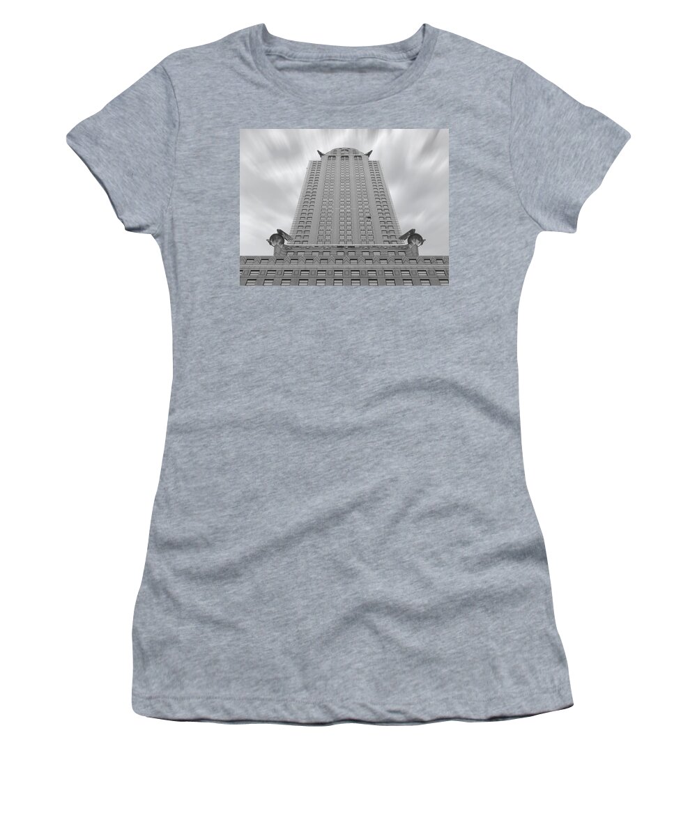 Landmarks Women's T-Shirt featuring the photograph The Chrysler Building 2 by Mike McGlothlen