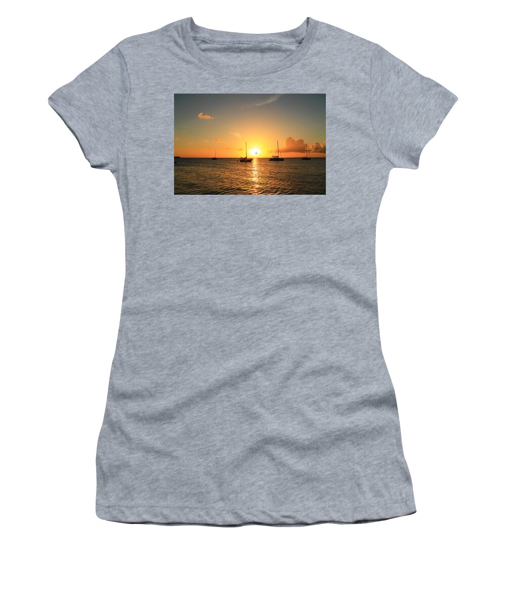Sunset Women's T-Shirt featuring the photograph Sunset #17 by Catie Canetti