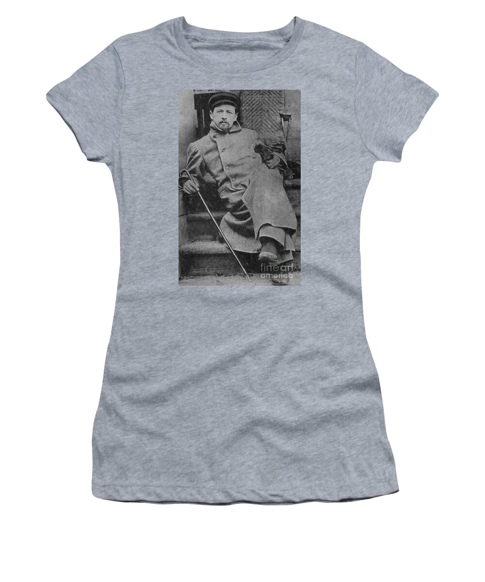 History Women's T-Shirt featuring the photograph Anton Chekhov, Russian Physician by Photo Researchers