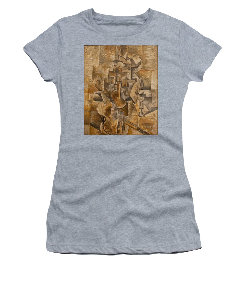 California Women's T-Shirt featuring the digital art MOMA San Francisco #5 by Carol Ailles