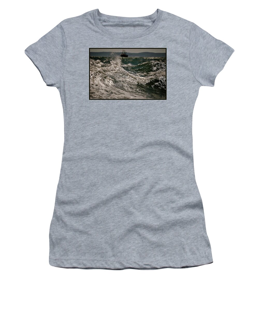 Beach House Decor Women's T-Shirt featuring the photograph After The Hurricane Cape Cod by Marysue Ryan