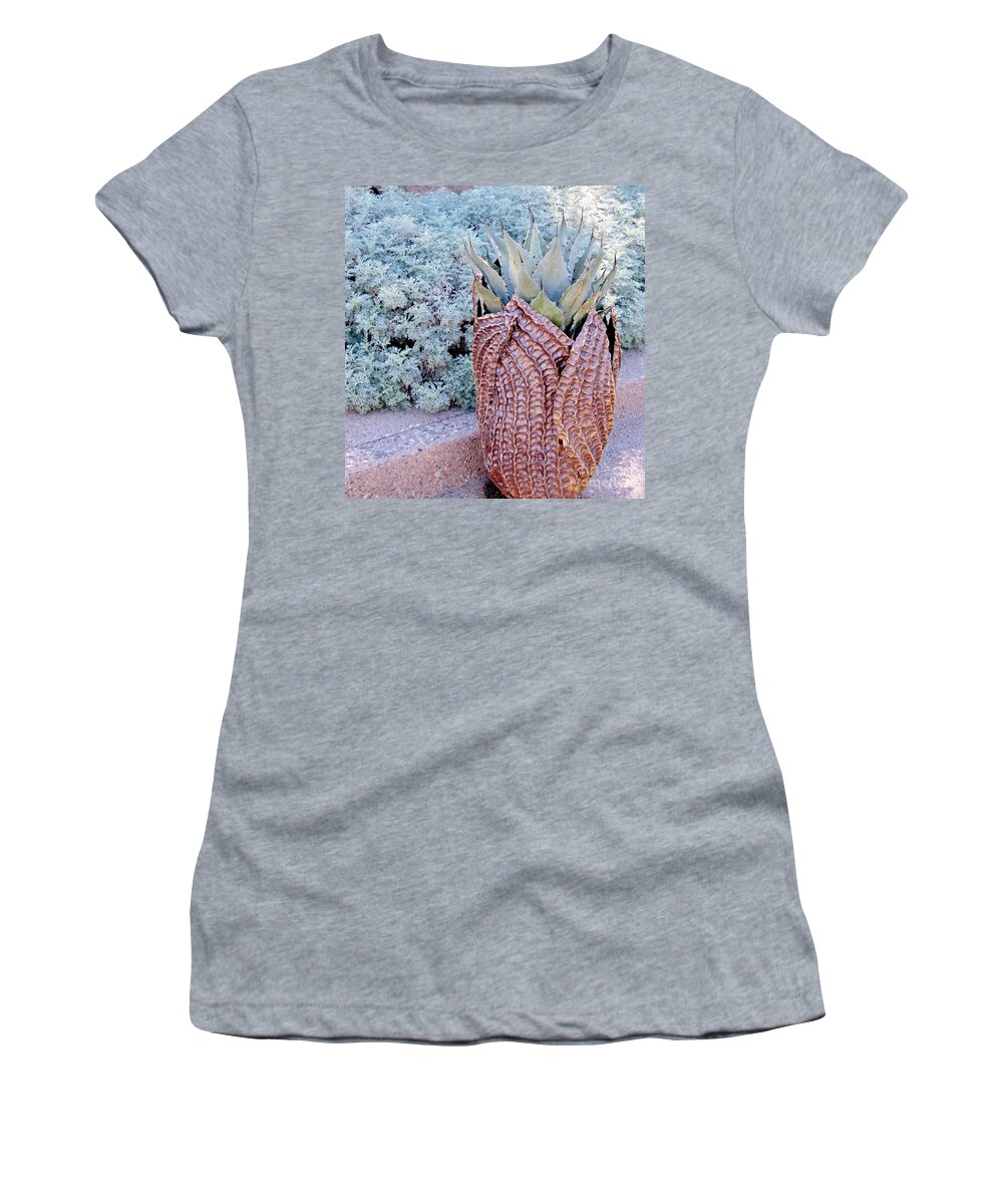 Agave Plant Women's T-Shirt featuring the photograph Agave Blues by Marilyn Smith