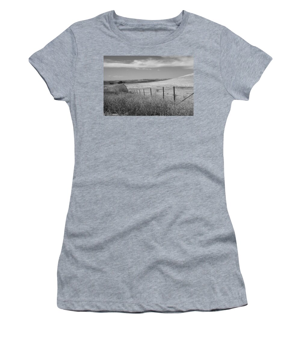 California Women's T-Shirt featuring the photograph Along the line by Kathleen Grace