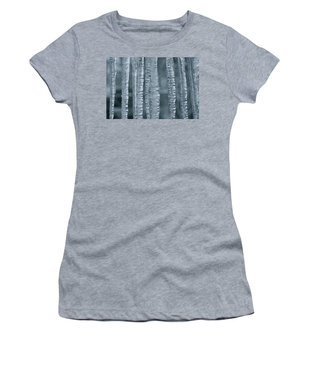 Ice Women's T-Shirt featuring the photograph Below Zero by Cathie Douglas