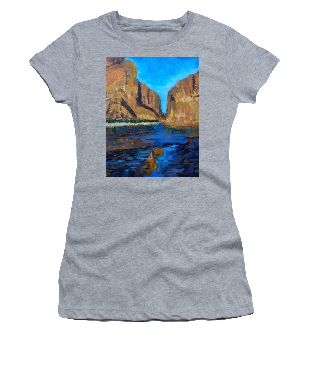 Desert Women's T-Shirt featuring the painting Big Bend by Robert Gross