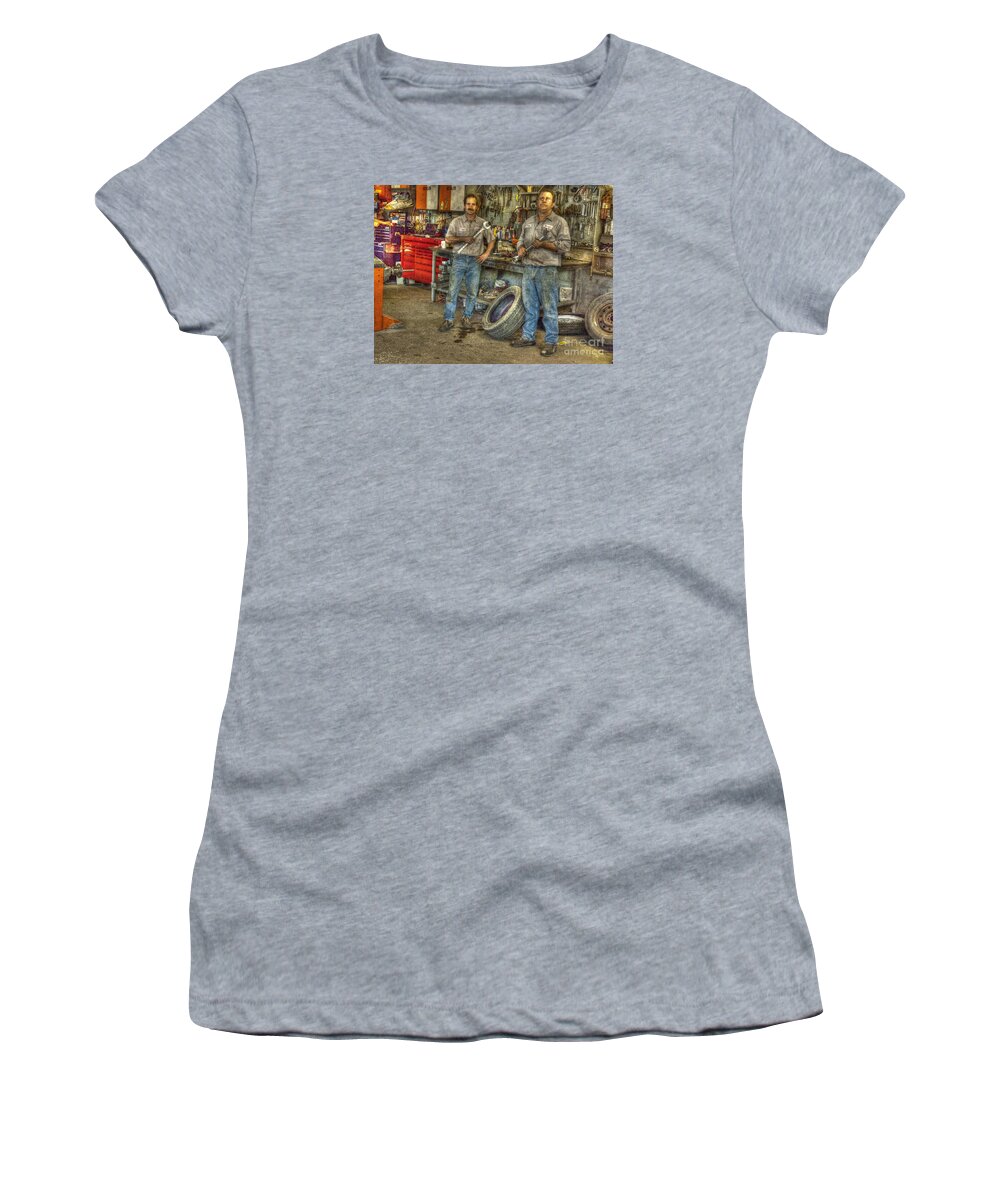 Big Wrenches Women's T-Shirt featuring the photograph Big Wrenches by William Fields