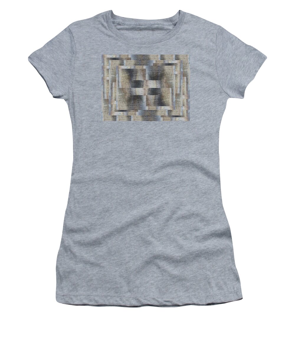 Brushed Women's T-Shirt featuring the digital art Brushed Strokes 3 by Tim Allen