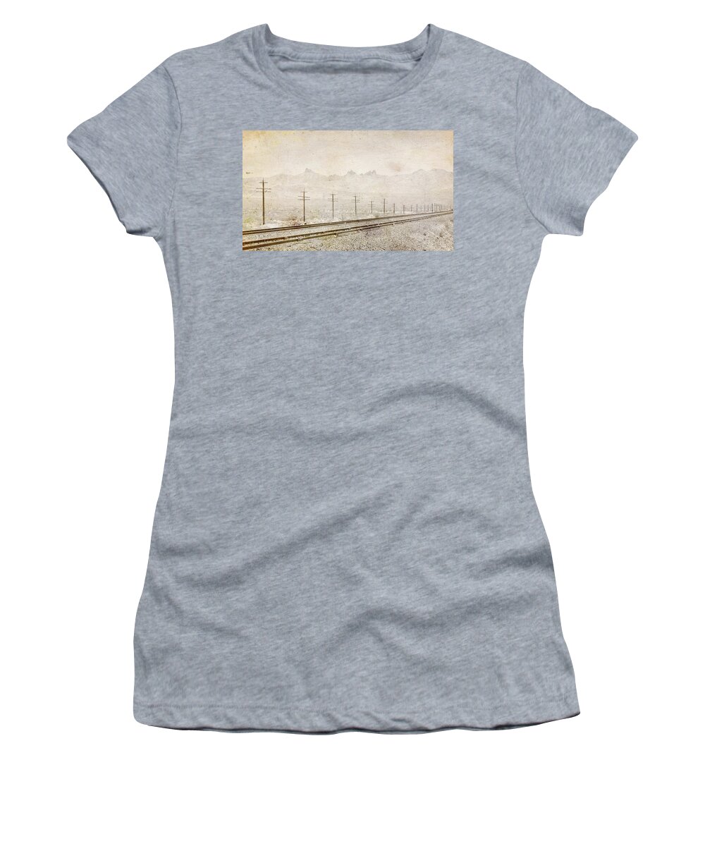 California Women's T-Shirt featuring the photograph California Railroad by Julie Niemela