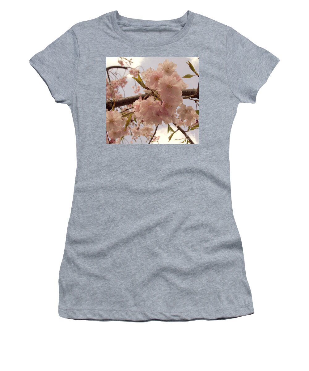 Cheery Women's T-Shirt featuring the photograph Cherry Blossom 2 by Andrea Anderegg