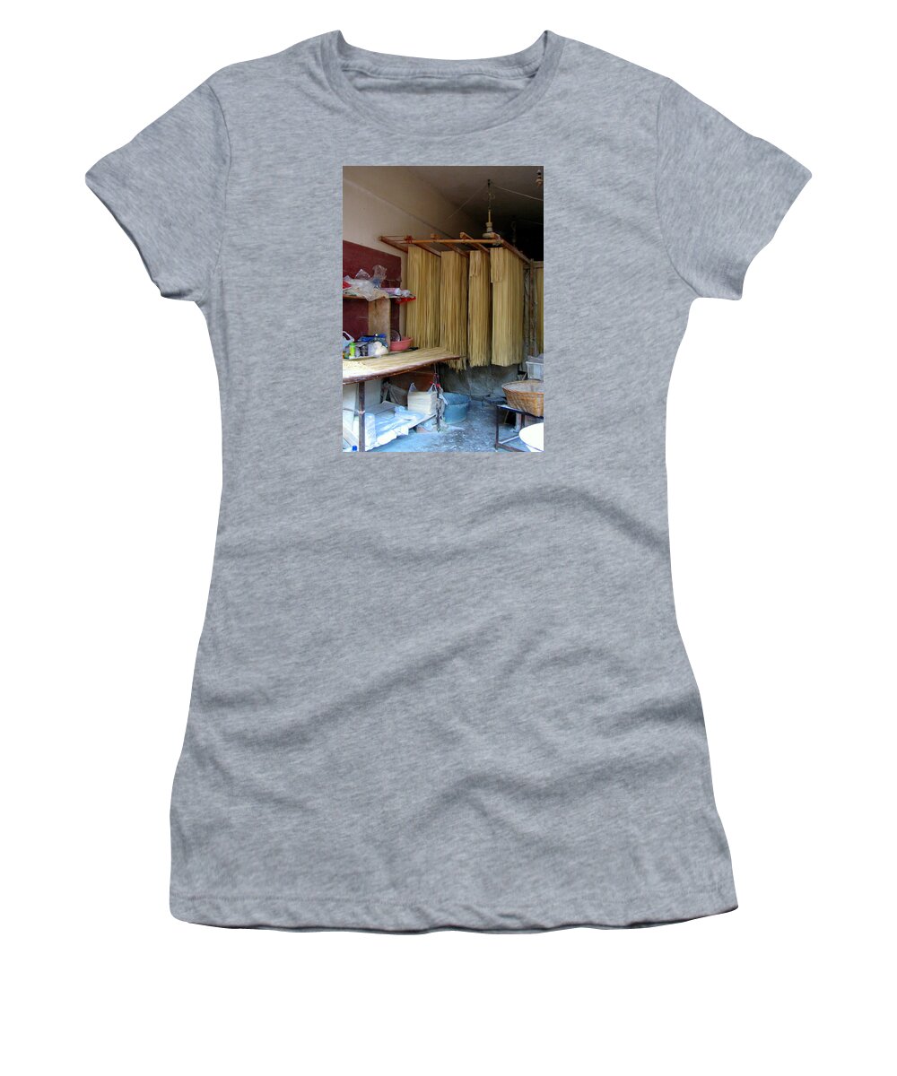 China Women's T-Shirt featuring the photograph Chinese Noodles by Carla Parris