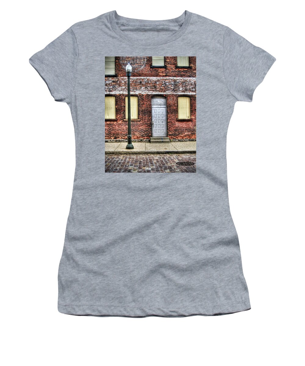 Buffalo Women's T-Shirt featuring the photograph Cobblestone District by Tammy Wetzel