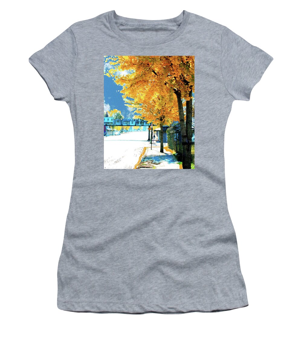 Cooper Street Women's T-Shirt featuring the digital art Cooper Street Memphis by Lizi Beard-Ward