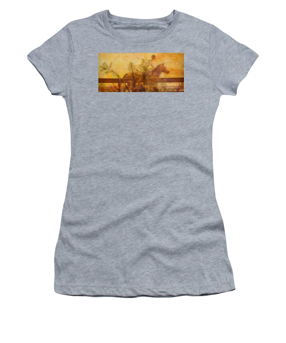 Breezing Women's T-Shirt featuring the photograph Country Morning Breeze by Judi Bagwell