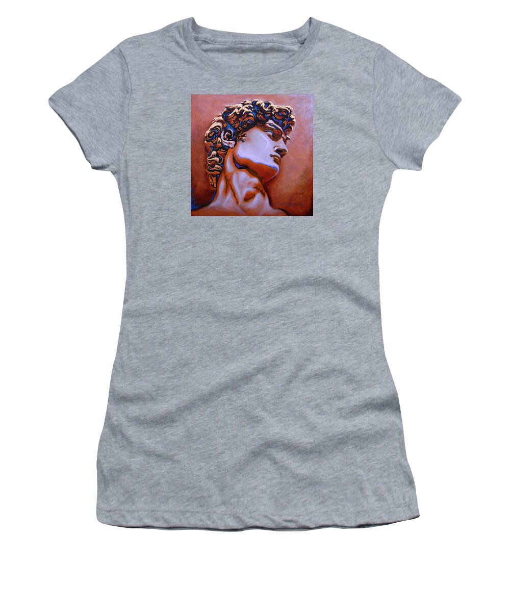 The David Art Women's T-Shirt featuring the painting David by J U A N - O A X A C A