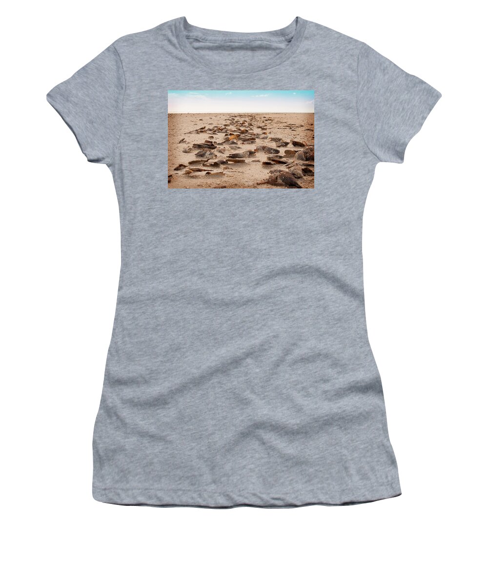 Shells Women's T-Shirt featuring the photograph Death Row Vignette by CM Stonebridge