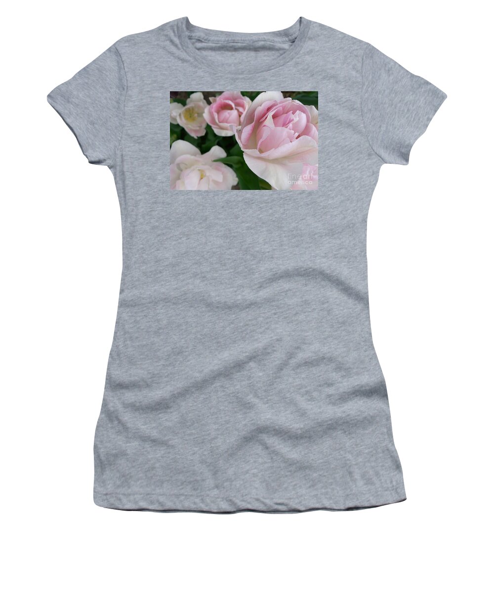 Double Women's T-Shirt featuring the photograph Double Pink by Laurel Best
