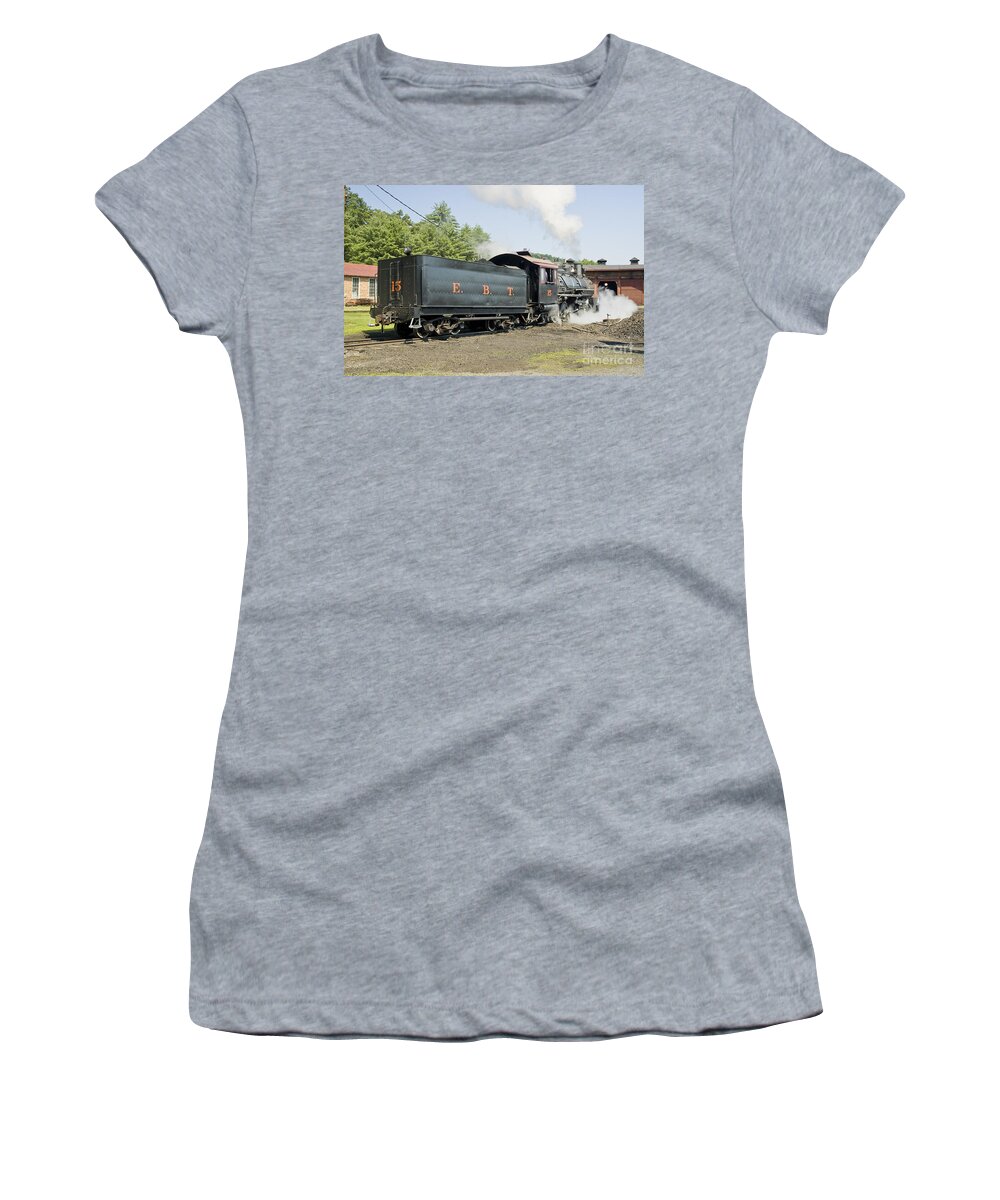 East Broad Top Women's T-Shirt featuring the photograph End of the Day by Tim Mulina