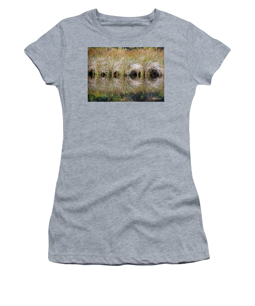 Nature Scene Women's T-Shirt featuring the photograph Escape Hatches by Kay Lovingood