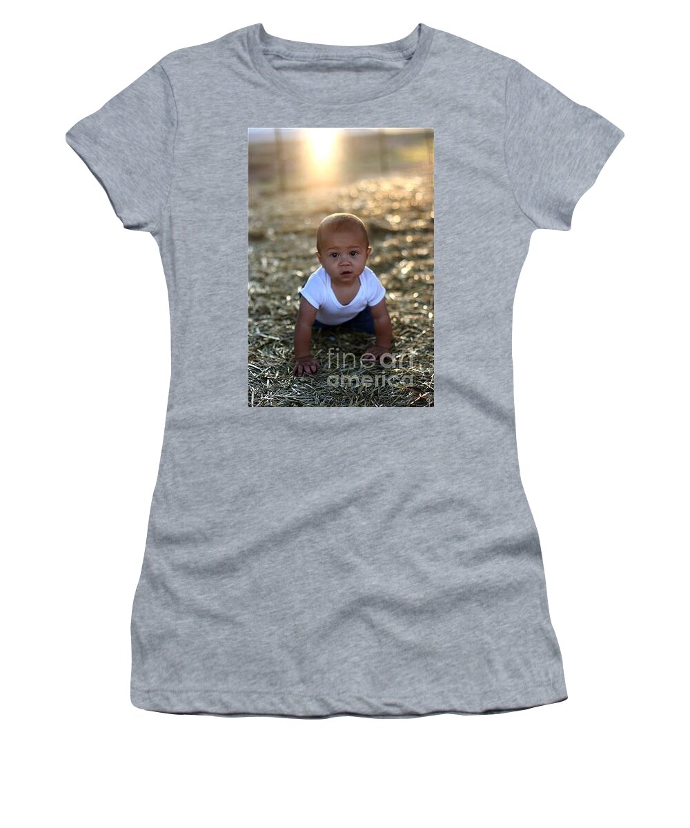 Toddler Women's T-Shirt featuring the photograph Ethan Sunset by Mark Robbins