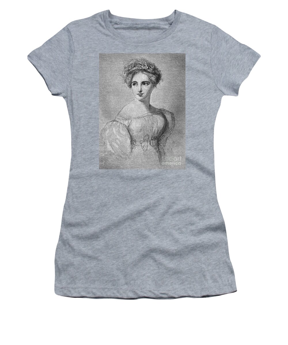 19th Century Women's T-Shirt featuring the photograph Fanny Hensel (1805-1847) by Granger