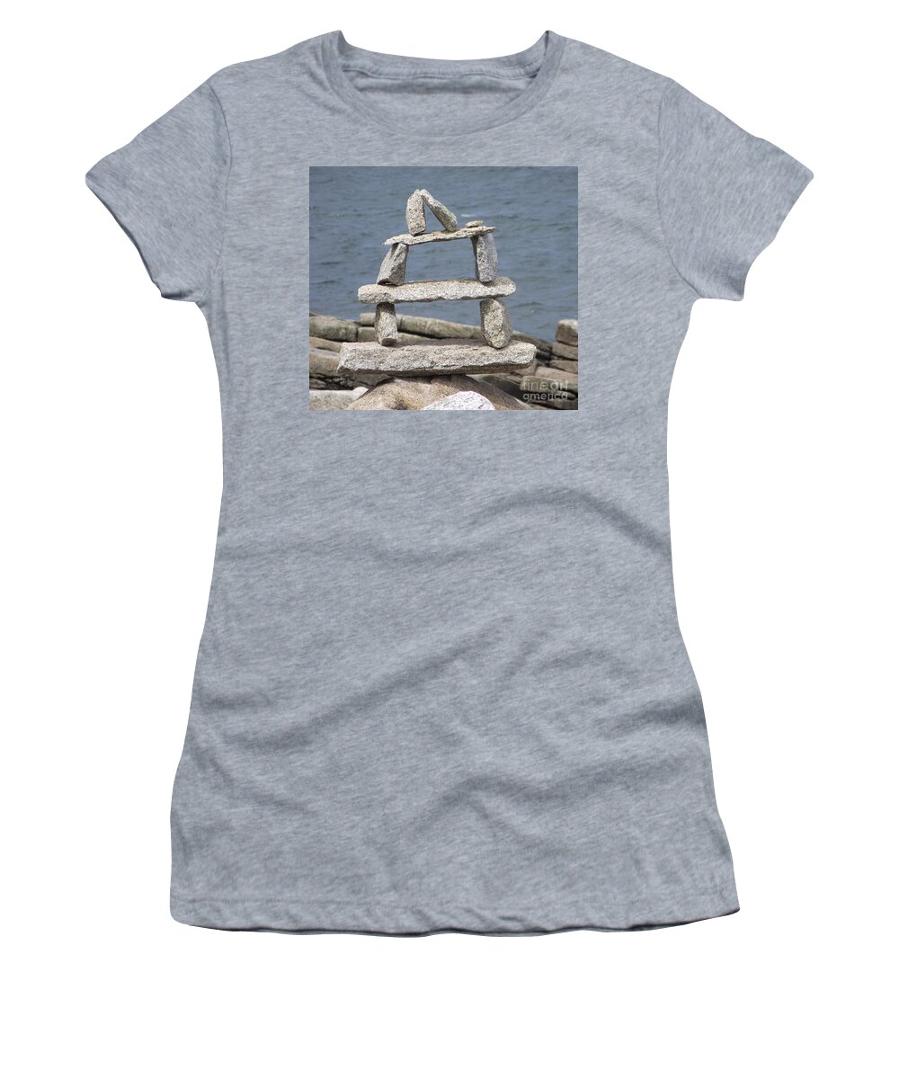 Granite Women's T-Shirt featuring the photograph Finding Balance by Michelle Welles