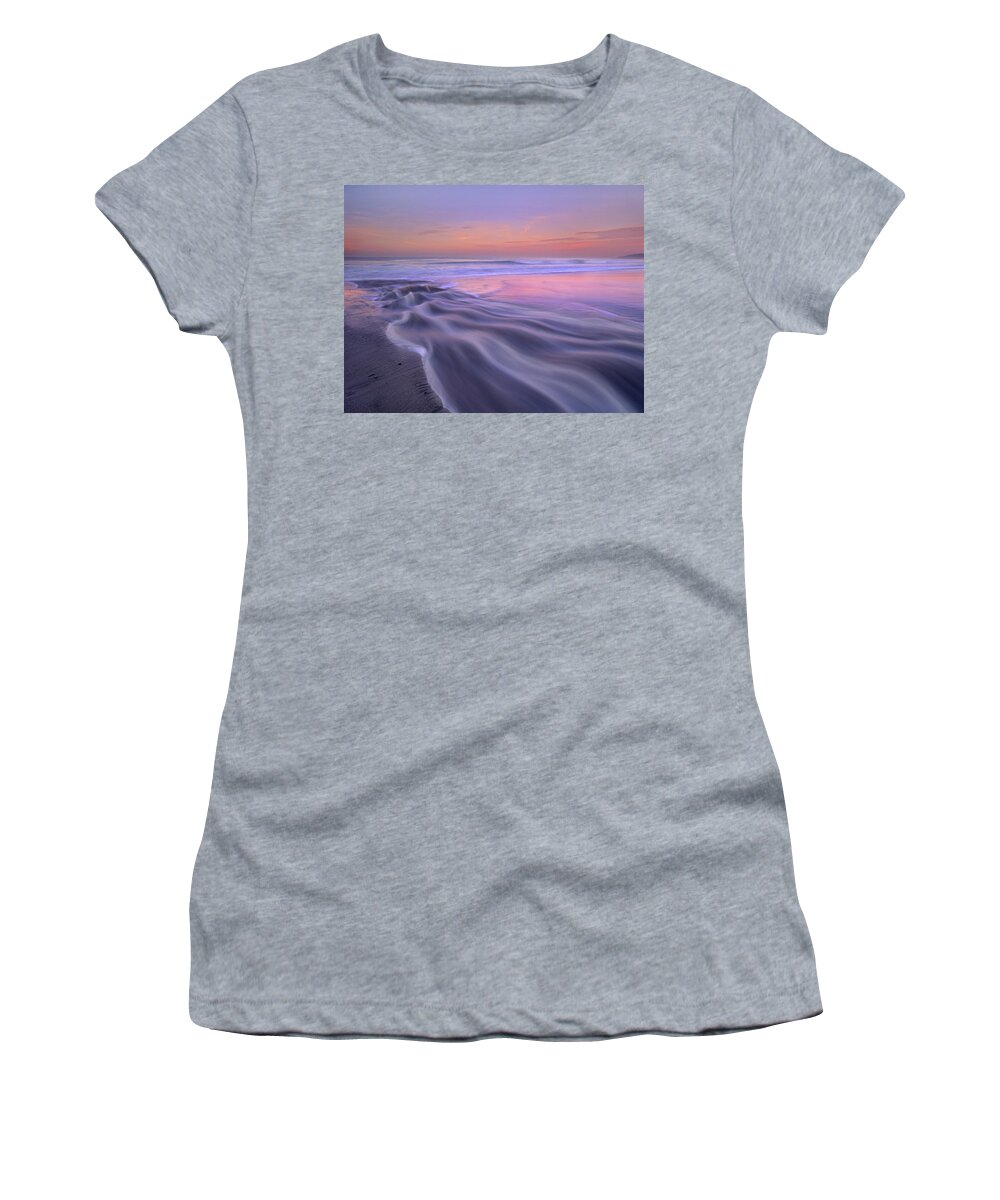 00176667 Women's T-Shirt featuring the photograph Fresh Water Stream Flowing by Tim Fitzharris