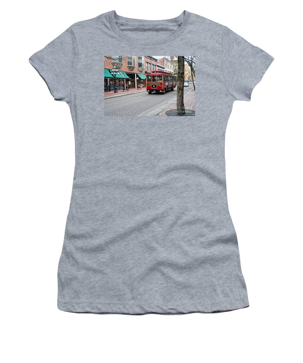 Canada Women's T-Shirt featuring the digital art Gastown Street Scene by Carol Ailles
