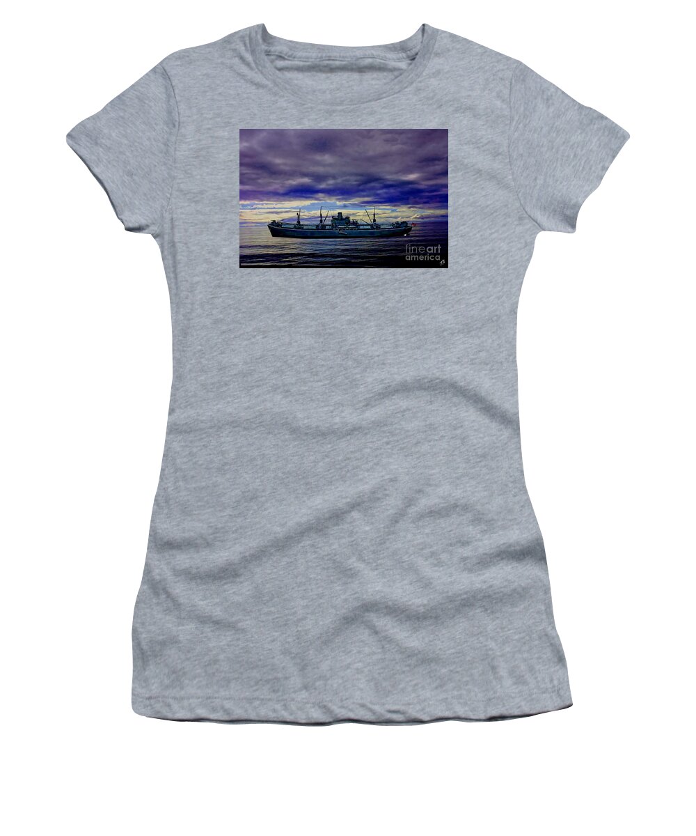 Ss Patrick Henry Women's T-Shirt featuring the digital art Homeward Bound by Tommy Anderson