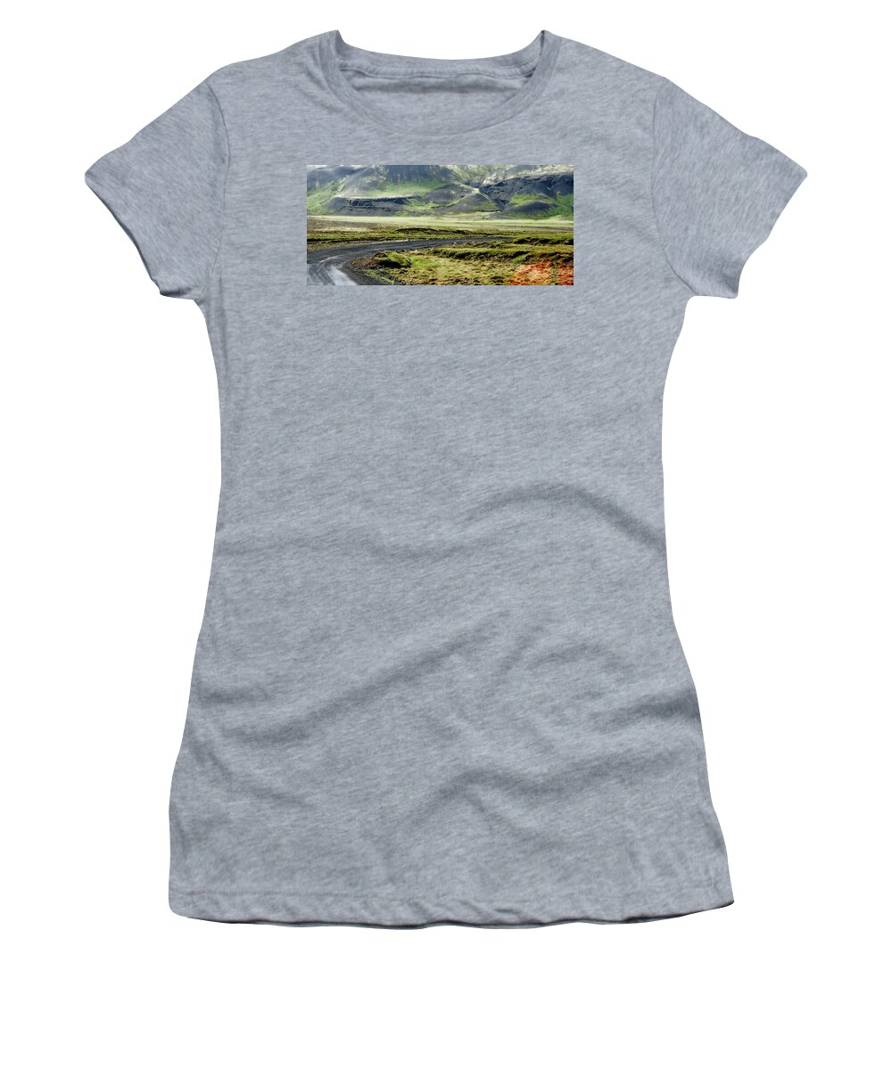 Landscape Women's T-Shirt featuring the photograph Icelandic Landscape by KG Thienemann