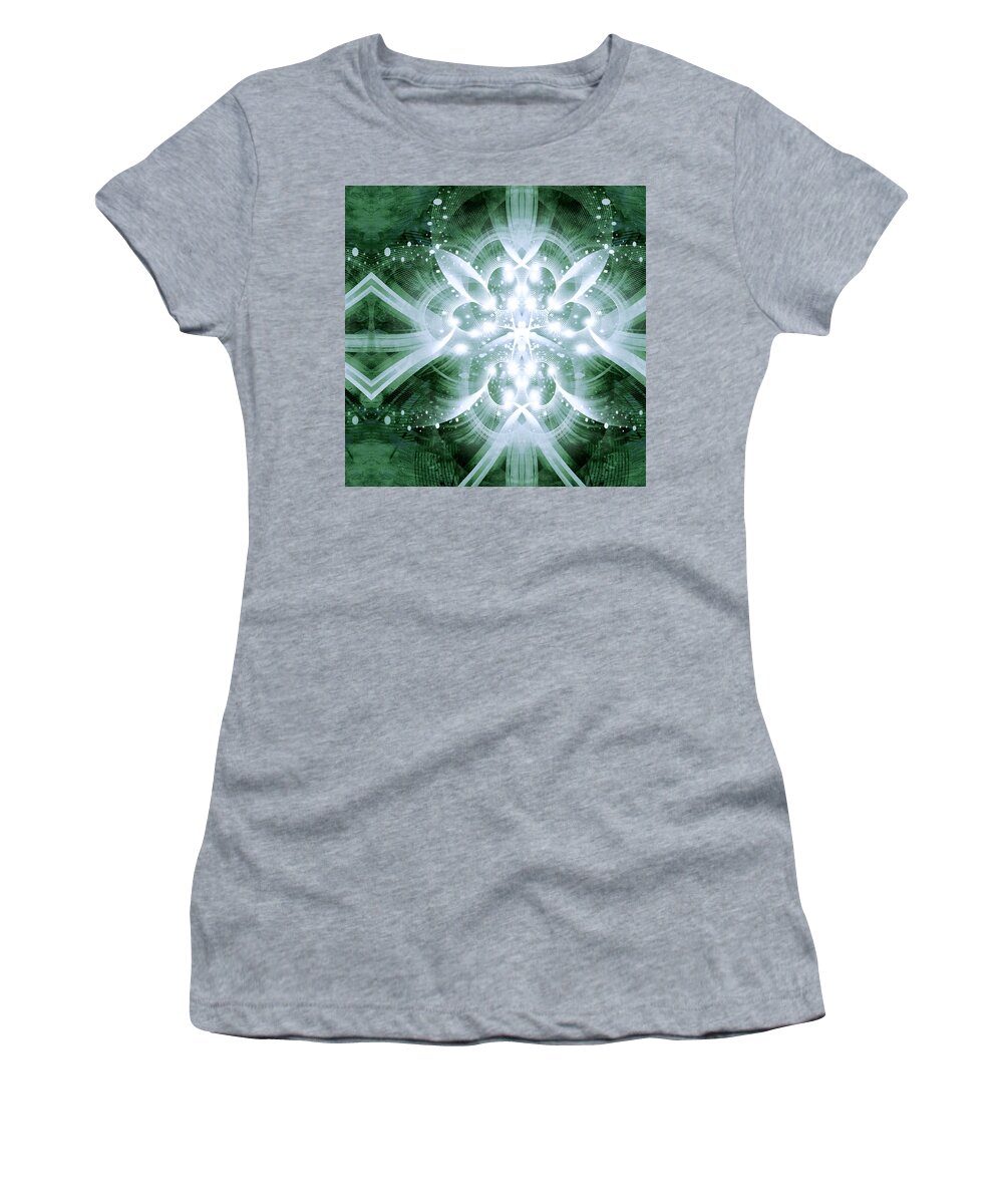 Id Women's T-Shirt featuring the mixed media Intelligent Design 5 by Angelina Tamez