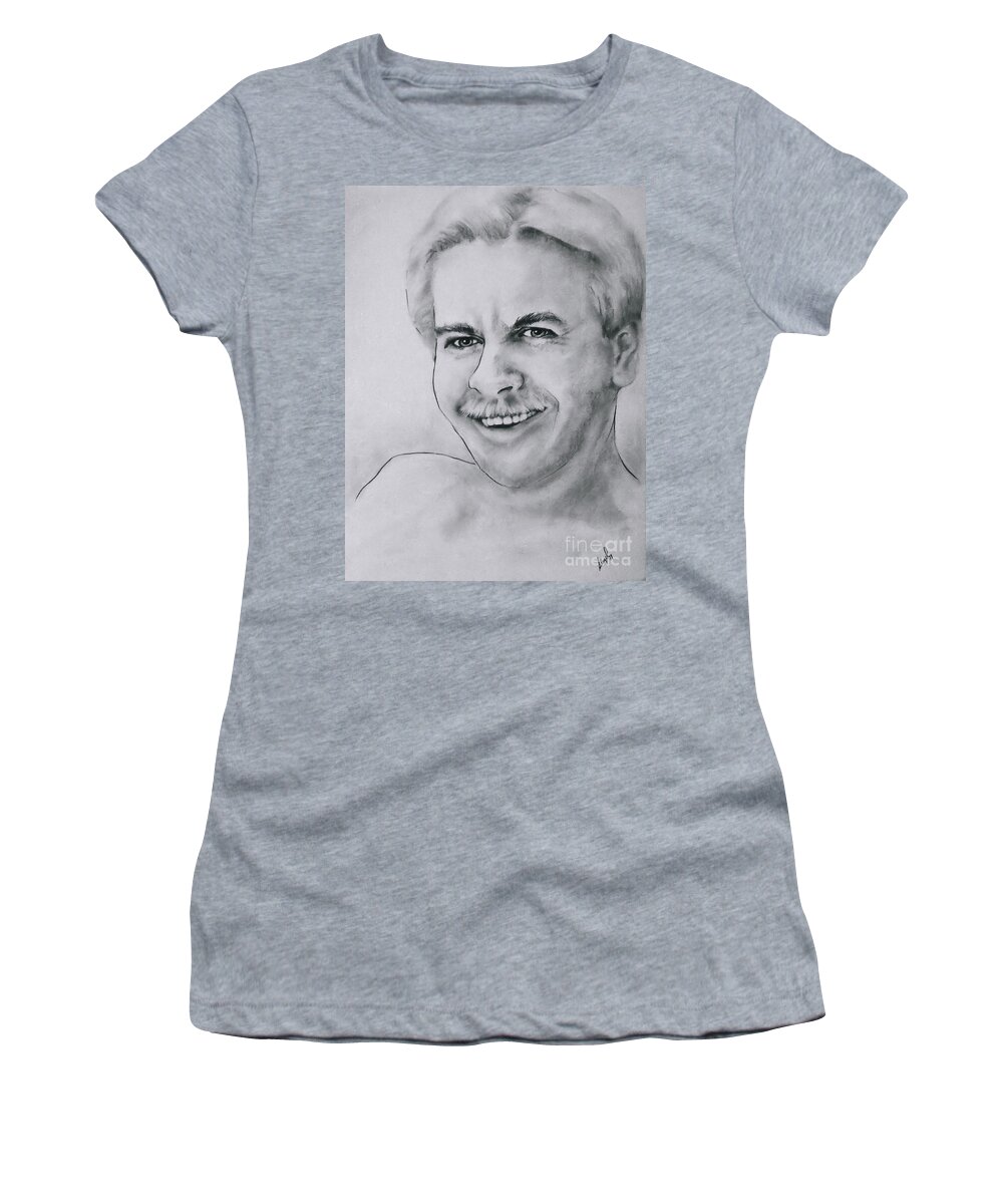 Man Women's T-Shirt featuring the drawing Irrepressible by Rory Siegel