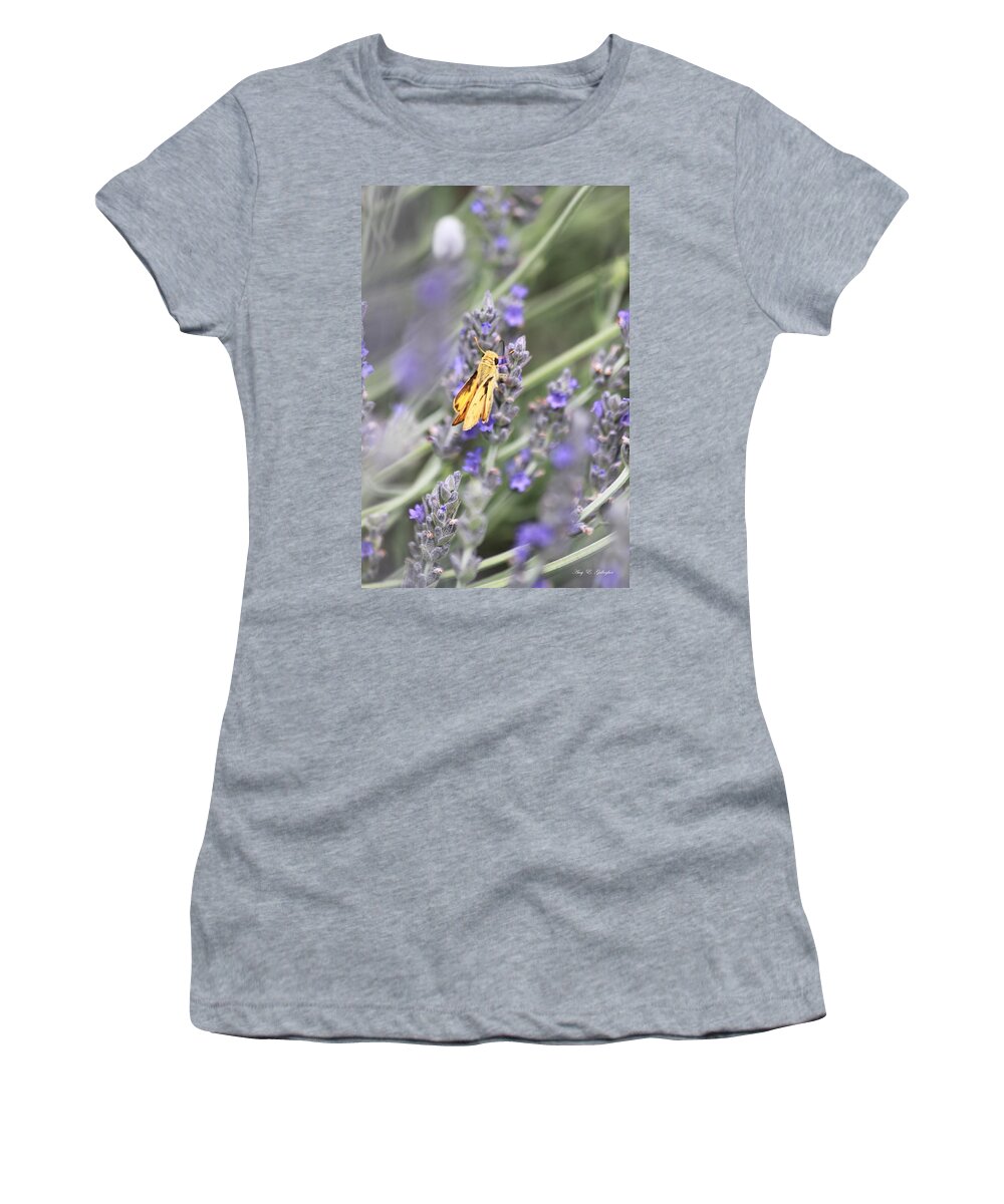 Lavender Women's T-Shirt featuring the photograph Lavender And A Little Bit Of Spice by Amy Gallagher