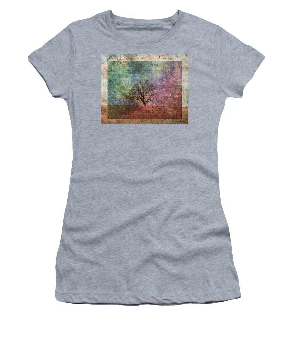 Tree Women's T-Shirt featuring the photograph Lean On Me by Trish Tritz