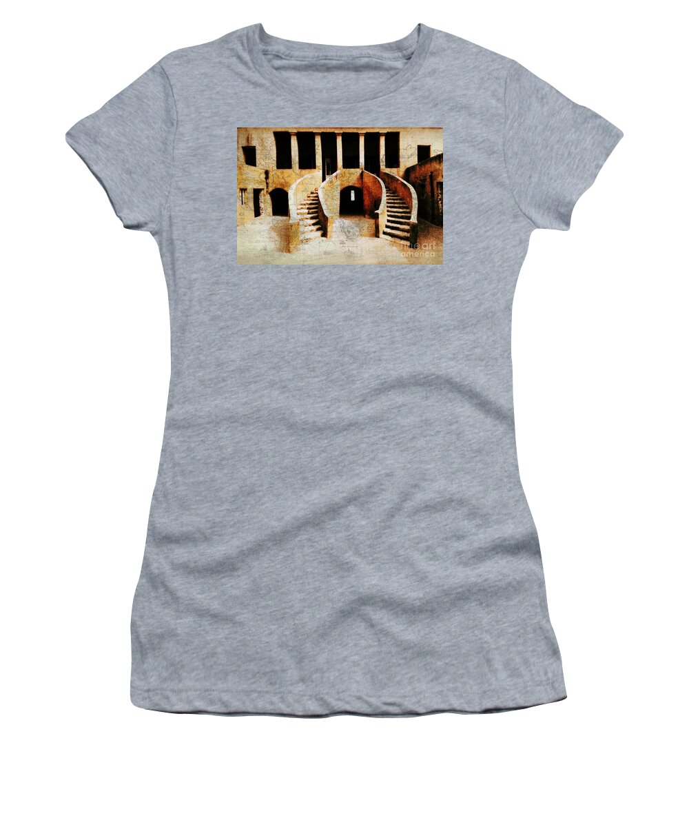 Fania Simon Women's T-Shirt featuring the mixed media L'esclavage et La Traite Negriere by Fania Simon