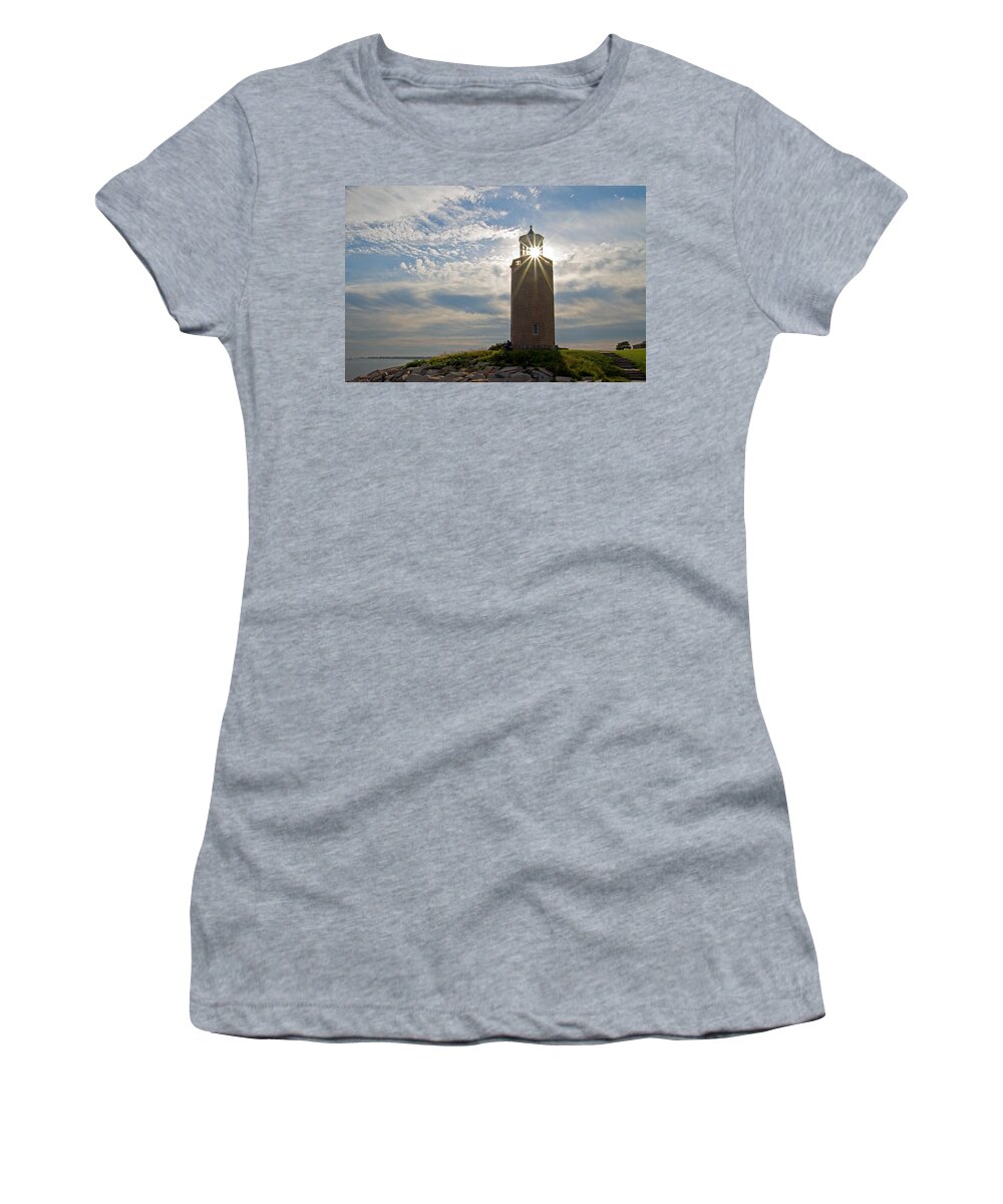 Lighthouse Women's T-Shirt featuring the photograph Lighthouse by David Freuthal